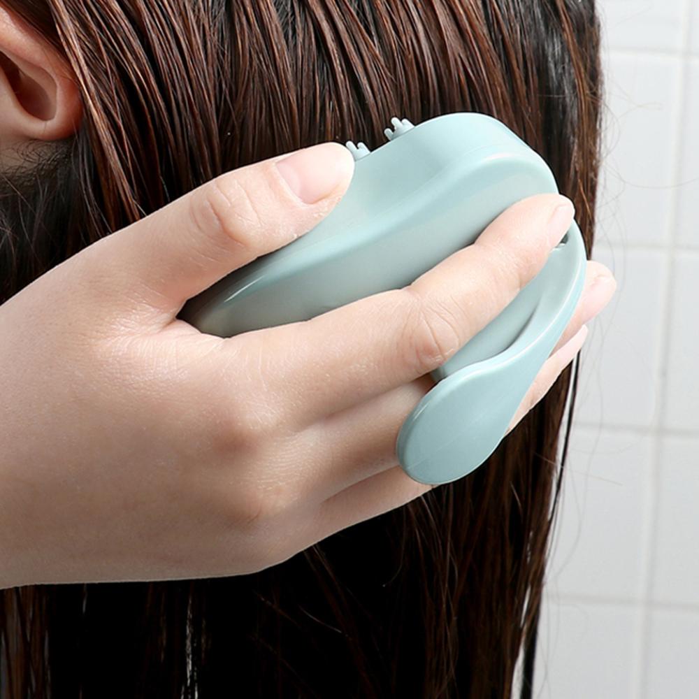 Bàn Chải Gội Đầu Silicone Tuần Hoàn Máu Ngăn Rụng Tóc