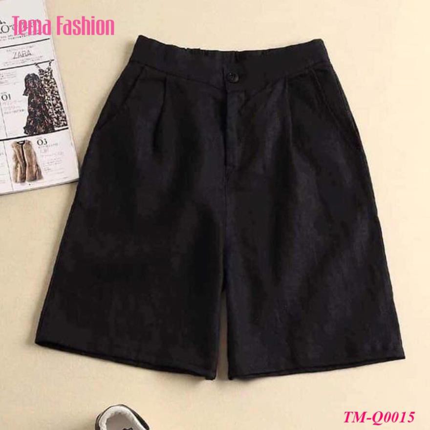 Quần lửng nữ MIA 1992 - quần đũi nữ ống rộng lửng cạp chun siêu mềm mịn mát