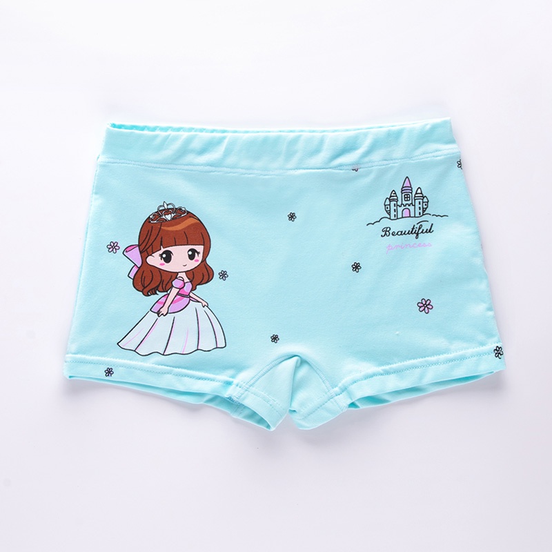 [HCM] SET 4 Quần Chip đùi bé gái hình cô gái lâu đai Beautyful - hàng cao cấp cho bé từ 10kg đến 40kg