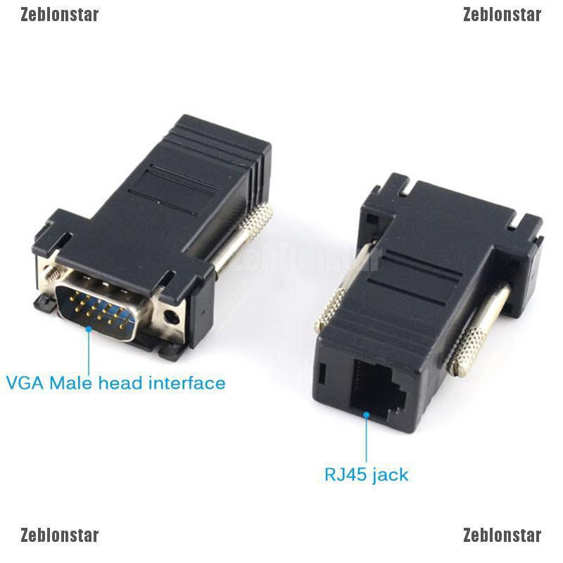 Đầu nối chuyển đổi VGA RGB hdb sang LAN CAT5 CAT6 RJ45