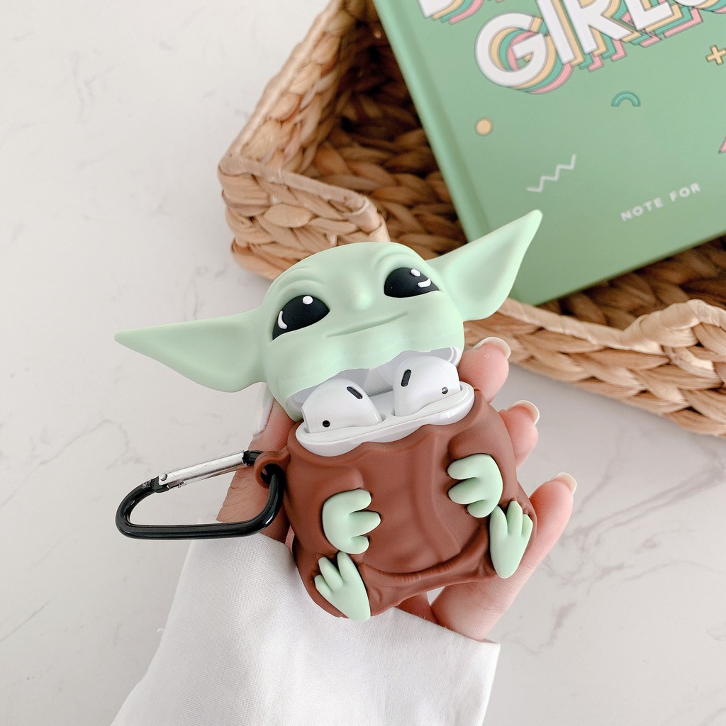 Vỏ bao đựng tại nghe airpod - Case airpod 1/ 2 Yoda Star Wars chống va đập - Dino Case