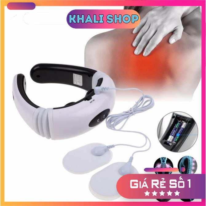 [CHÍNH HÃNG]  Máy Massage Vai Cổ Gáy Trị Liệu Cao Cấp - Máy Mát Xa Châm Cứu Xung Điện Từ Bấm Huyệt 3D Cho Mọi Lứa Tuổi