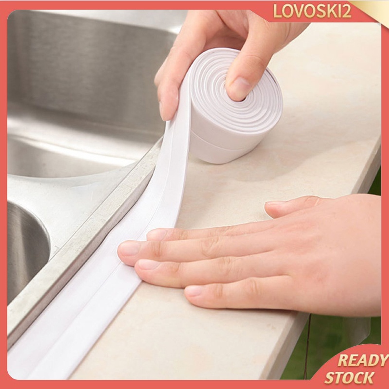 Băng keo PVC tự dính dán bịt kín bồn rửa bồn cầu nhà bếp nhà tắm