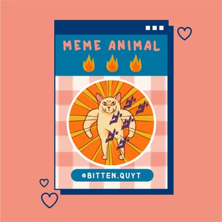 Huy hiệu tròn Meme Mèo