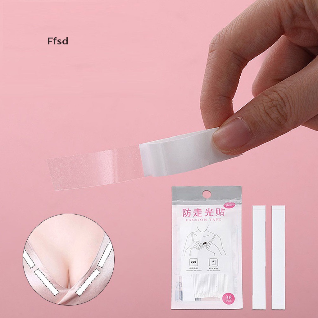 Set 10 / 36 Băng Keo Hai Mặt Màu Trong Suốt Chống Độc Hại Cho Quần Áo