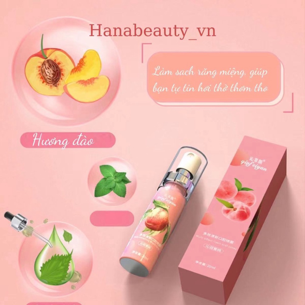 Xịt Thơm Miệng Hoa Quả Thơm miệng sạch sẽ thơm tho SIGO
