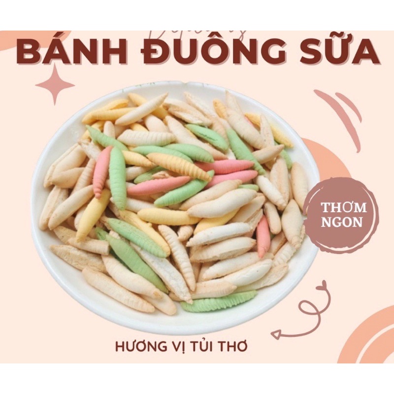 BÁNH SỮA ĐUÔNG DỪA MIX VỊ 300Gr