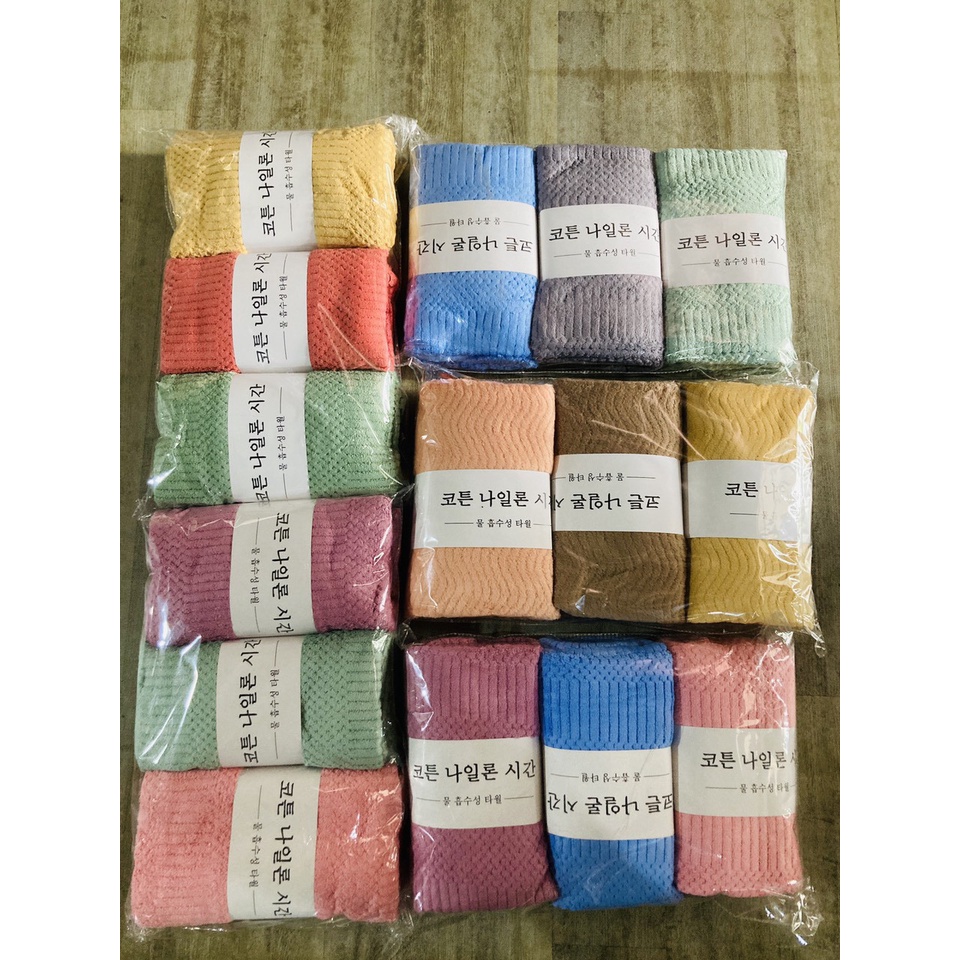 Khăn mặt lông cừu hàn quốc cao cấp kích thước 30x50cm