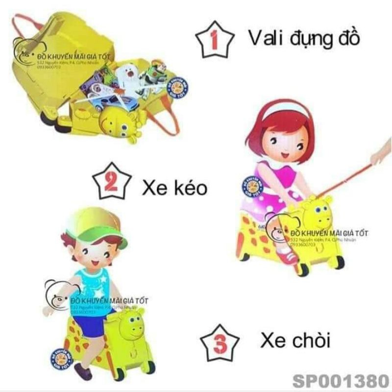 Vali hươu grown cho bé