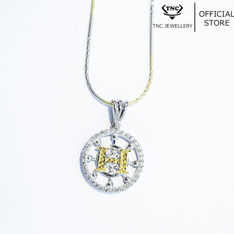 Dây chuyền bạc xi vàng đẹp sang trọng cho nữ -Trang sức TNC Jewellery