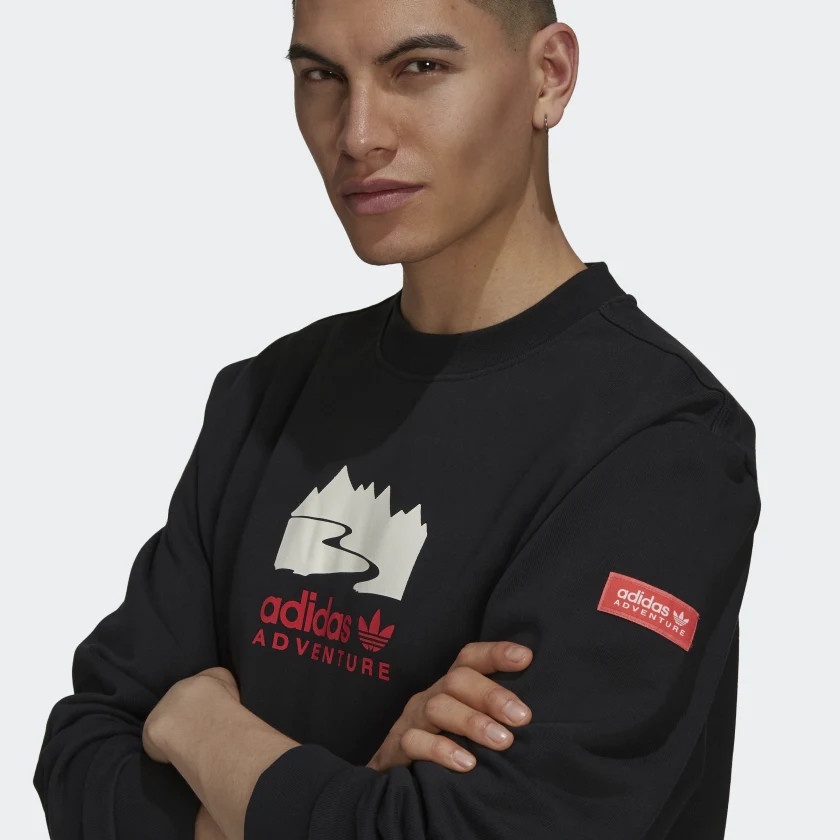 Áo Sweater 𝐀𝐝𝐢𝐝𝐚𝐬 𝐎𝐫𝐢𝐠𝐢𝐧𝐚𝐥𝐬 𝐀𝐝𝐯𝐞𝐧𝐭𝐮𝐫𝐞 𝐋𝐨𝐠𝐨 𝐂𝐫𝐞𝐰 𝐒𝐰𝐞𝐚𝐭𝐬𝐡𝐢𝐫𝐭++H09106++Hàng Chính Hãng cho Nam