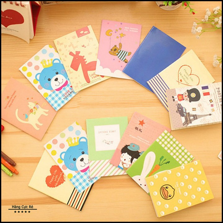 Sổ tay mini nhỏ nhỏ xinh xinh, cute đáng yêu 10x6.5cm HCR - Hàng Cực Rẻ