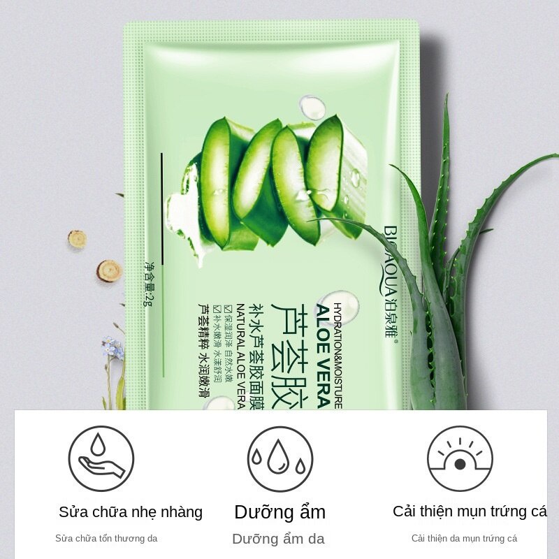 Mặt nạ Gel lô hội BIOAQUA dưỡng ẩm làm săn chắc và sáng da | BigBuy360 - bigbuy360.vn