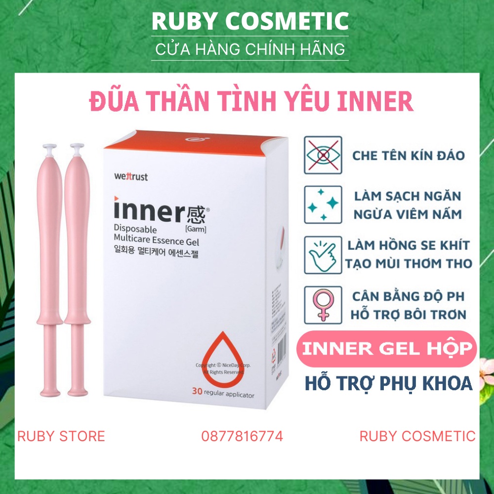 Dung Dịch Vệ Sinh Phụ Nữ CHÍNH HÃNG Đũa Thần Inner Gel Se Khít Vùng Kín Số 1 Hàn Quốc Sạch Thơm Hồng Cô Bé