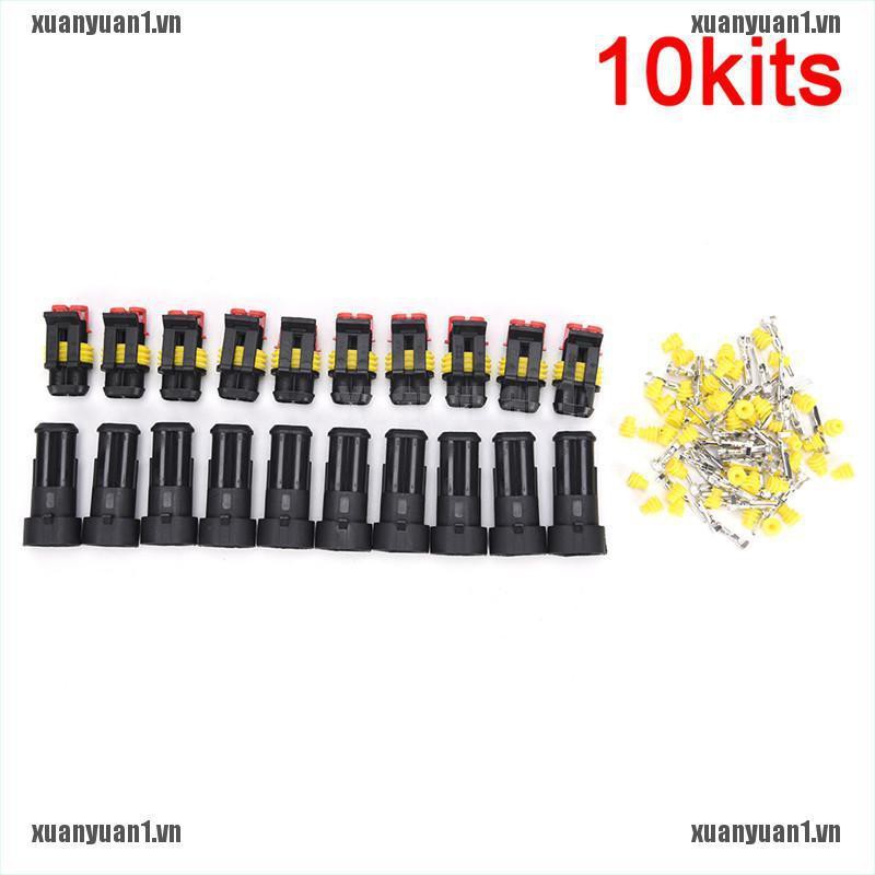 Set 10 Đầu Nối Dây Điện 2 Chiều Chống Thấm Nước Tiện Dụng