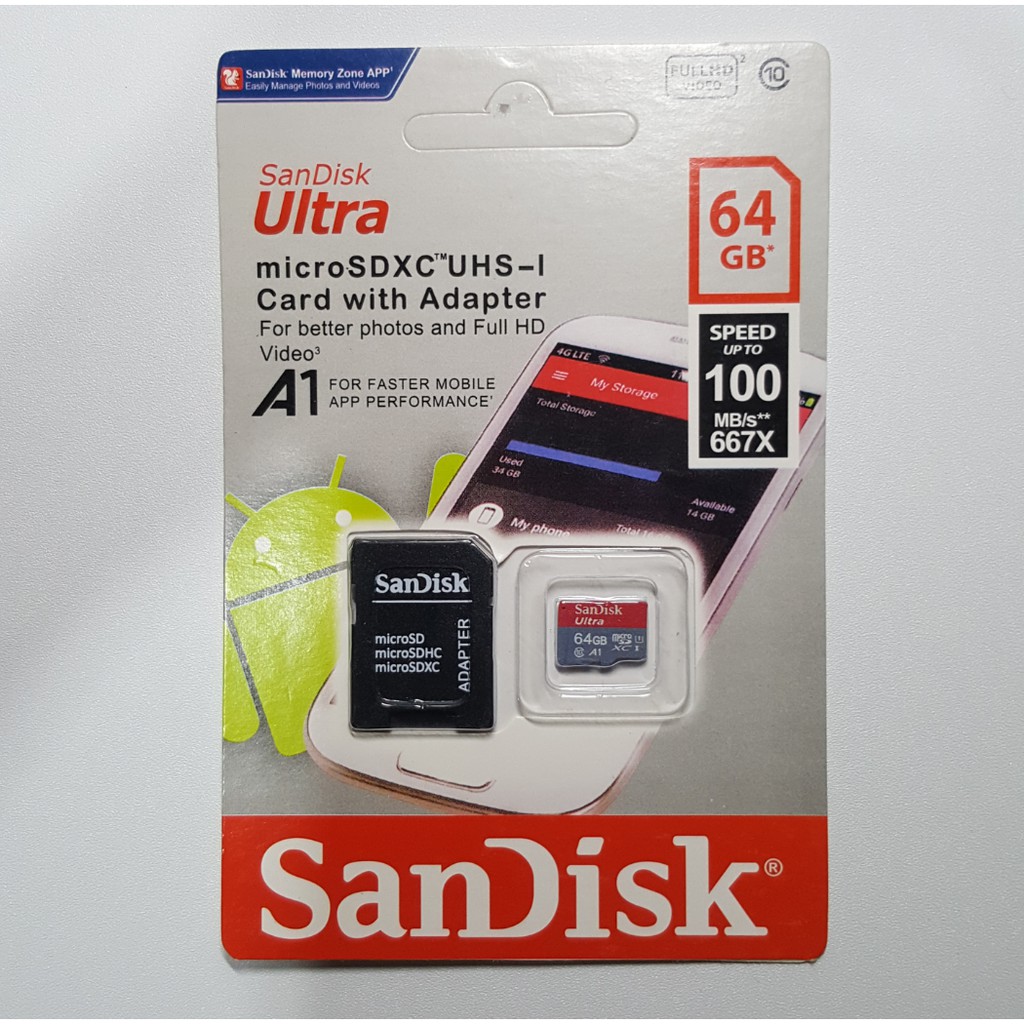 Đầu Đọc Thẻ Nhớ Sandisk Ultra Add 64gb