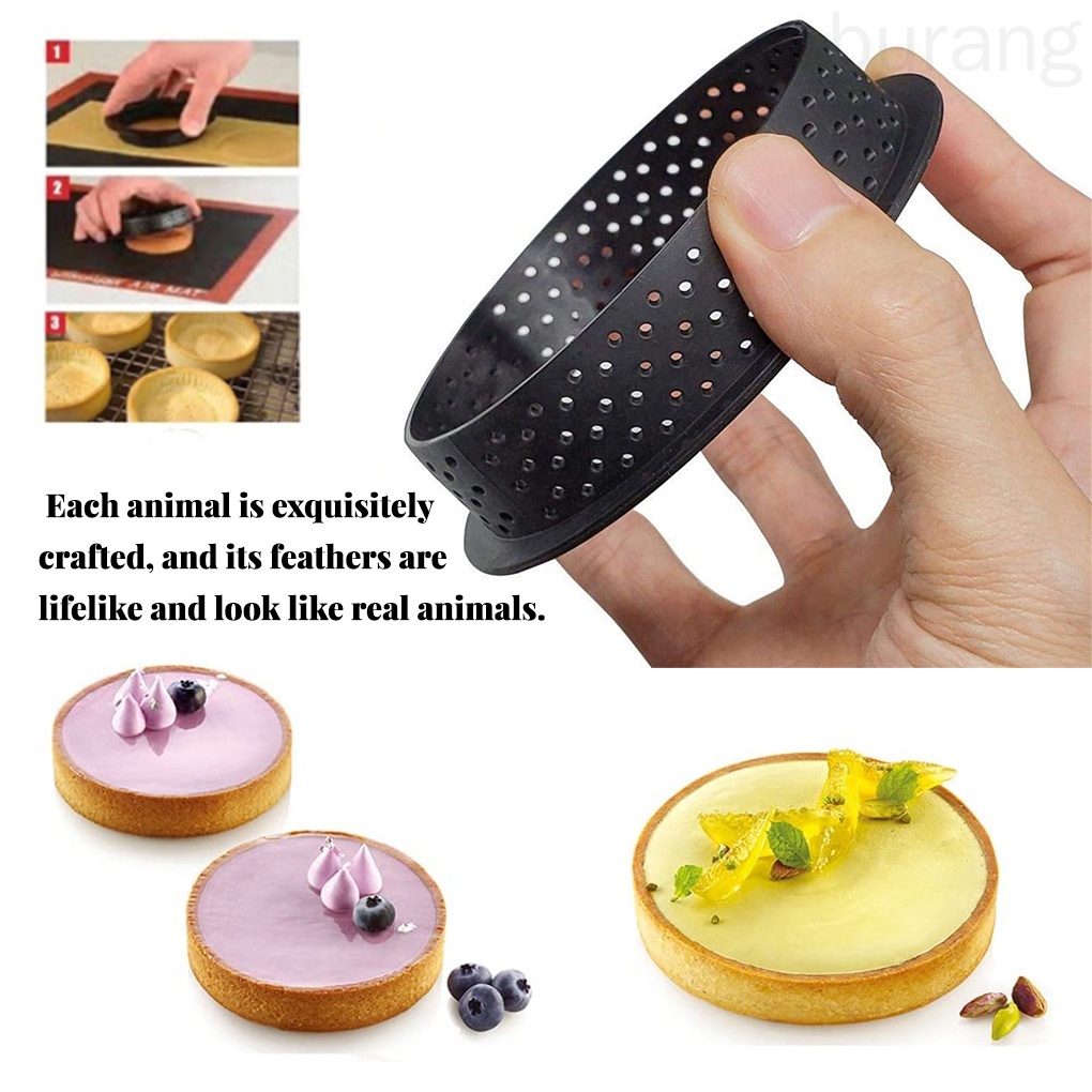 Khuôn làm bánh tart hình tròn thiết kế nhỏ gọn tiện dụng