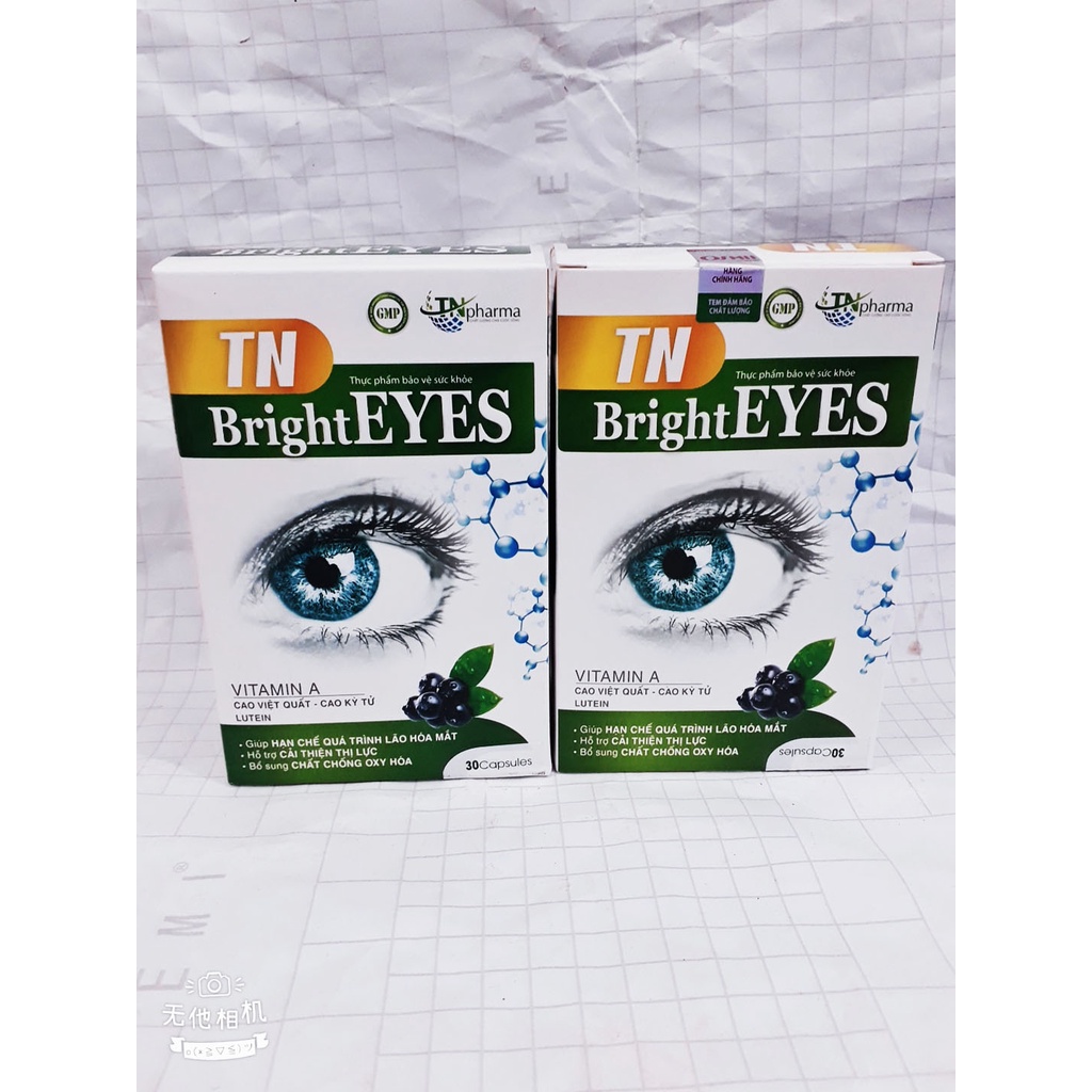 Viên bổ mắt TN BrightEYES, cải thiện thị lực, giảm mỏi mắt, mờ mắt, khô mắt, quáng gà, chảy nước mắt, giảm lão hóa mắt