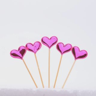 Que cắm tim bóng set 5 cây