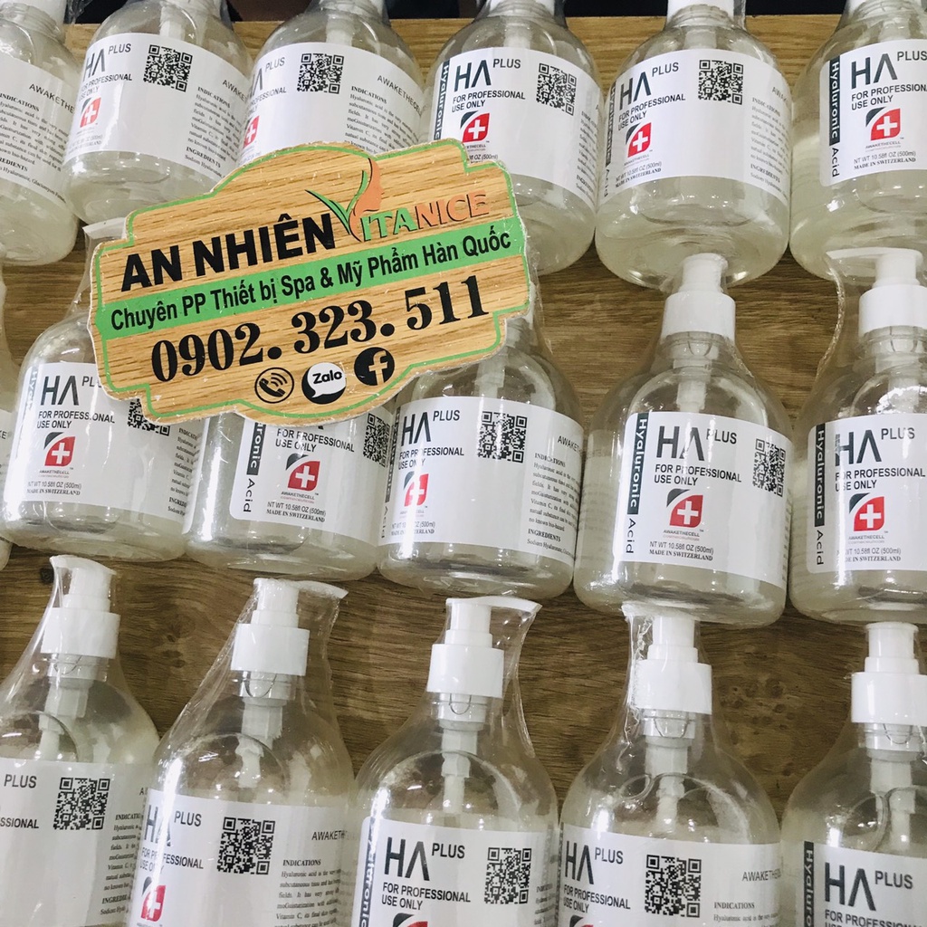 Serum cấp ẩm căng bóng da HA Plus 500ml