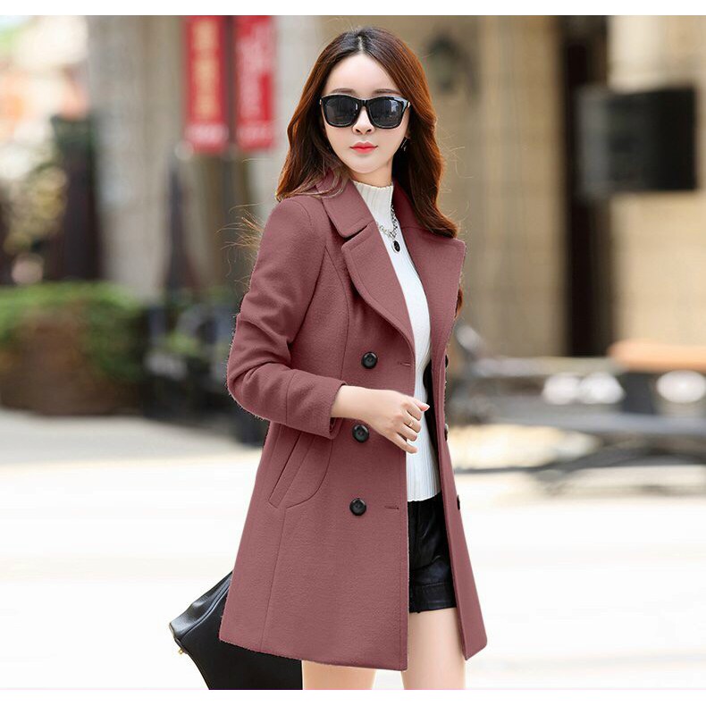 [Mã WARUN27 giảm 12k đơn 99k] Áo Khoác Dạ Dài 6 Nút Lịch Sự - Áo Dạ Dáng Dài Dày Ấm Thanh Lịch Cao Cấp Quảng | BigBuy360 - bigbuy360.vn