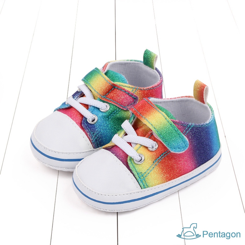 Giày Sọc Ca Rô Đế Mềm Cho Bé 0-18 Tháng Walkers