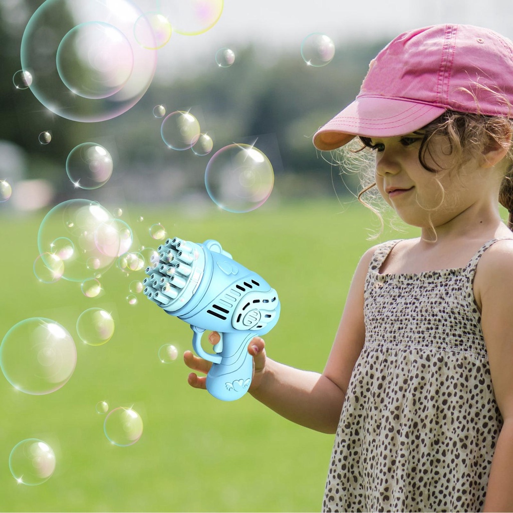 Súng Bắn Bong Bóng Tự Động 23 Lỗ Cho Bé