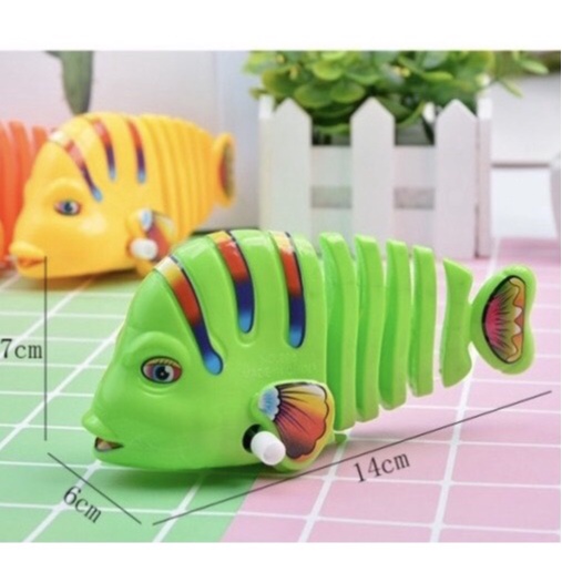 Đồ Chơi Cho Bé - Xe Đồ Chơi Chạy Cót Hình Chú Cá Bơi Lội - Chất Liệu An Toàn Cho Trẻ Thỏa Sức Vui Chơi Sóc_Toystore