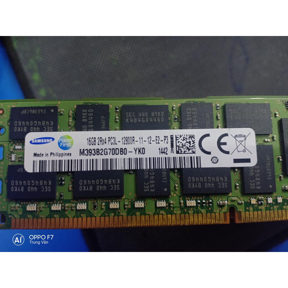 Ram Samsung DDR3 16GB bus 1600Mhz REG ECC Cho Server