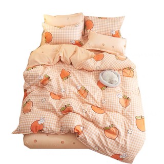 Bộ chăn ga gối Cotton Poly quả đào