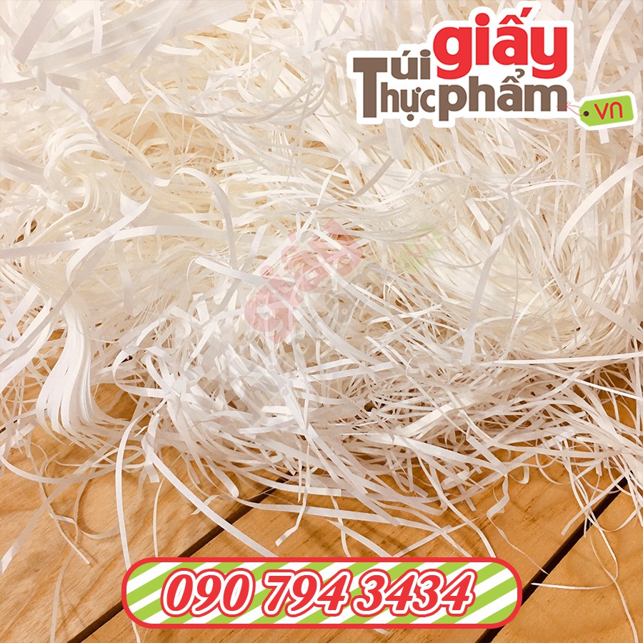 1kg Giấy Rơm Hút Ẩm Lót Hộp Quà (Mg) - 3mm cắt đều