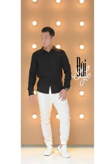 ÁO SƠ MI VẢI ĐŨI (LINEN) DÀI TAY CỔ BẺ
