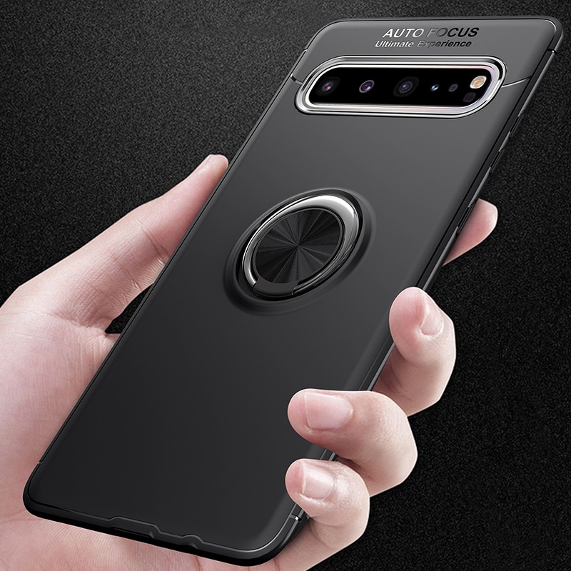 Ốp điện thoại siêu mỏng màu trơn có giá đỡ nam châm kim loại cho Samsung Galaxy S10 5G | BigBuy360 - bigbuy360.vn