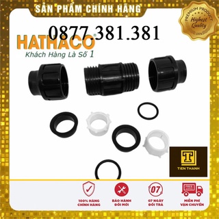 Van nước pp 2 đầu rắc co hathaco dùng cho ống hdpe