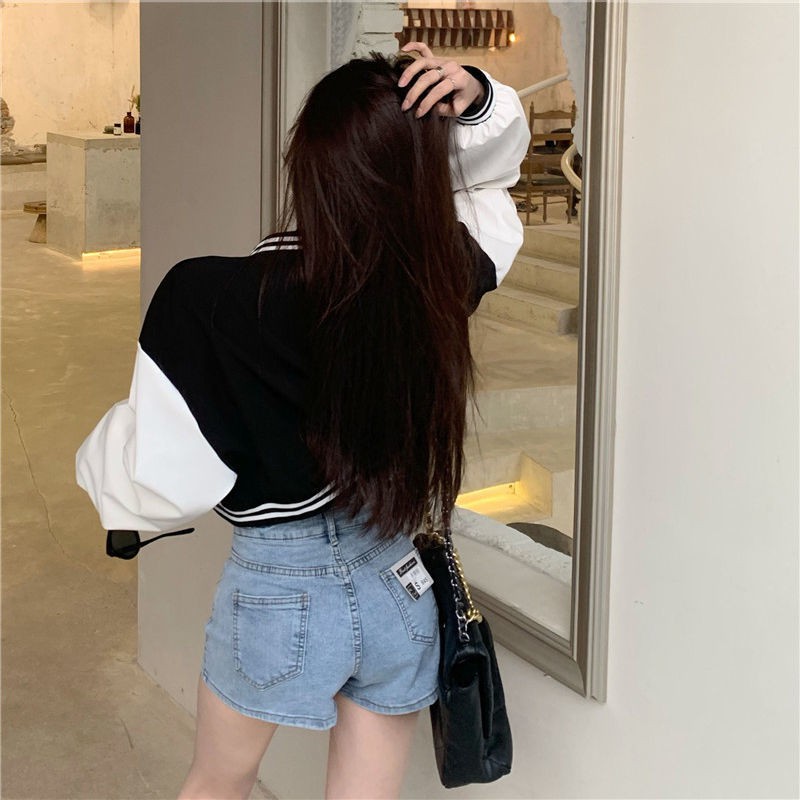 Áo Khoác Bóng Chày Form Rộng Phối Màu Phong Cách Hàn Quốc 2021 Cho Nữ | BigBuy360 - bigbuy360.vn