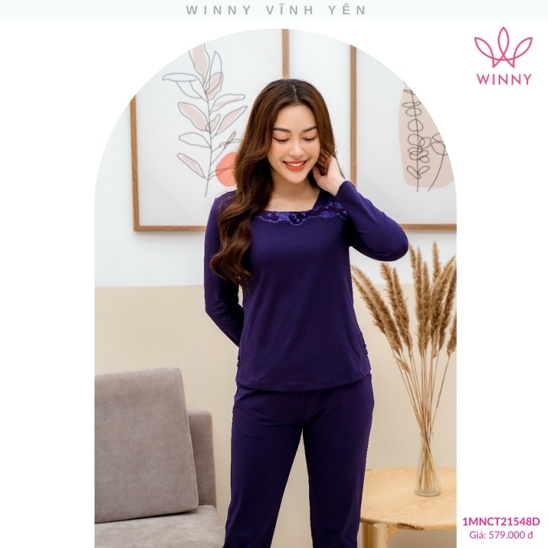 Bộ đồ cotton dài tay quần dài Winny - 1MNCT21548D