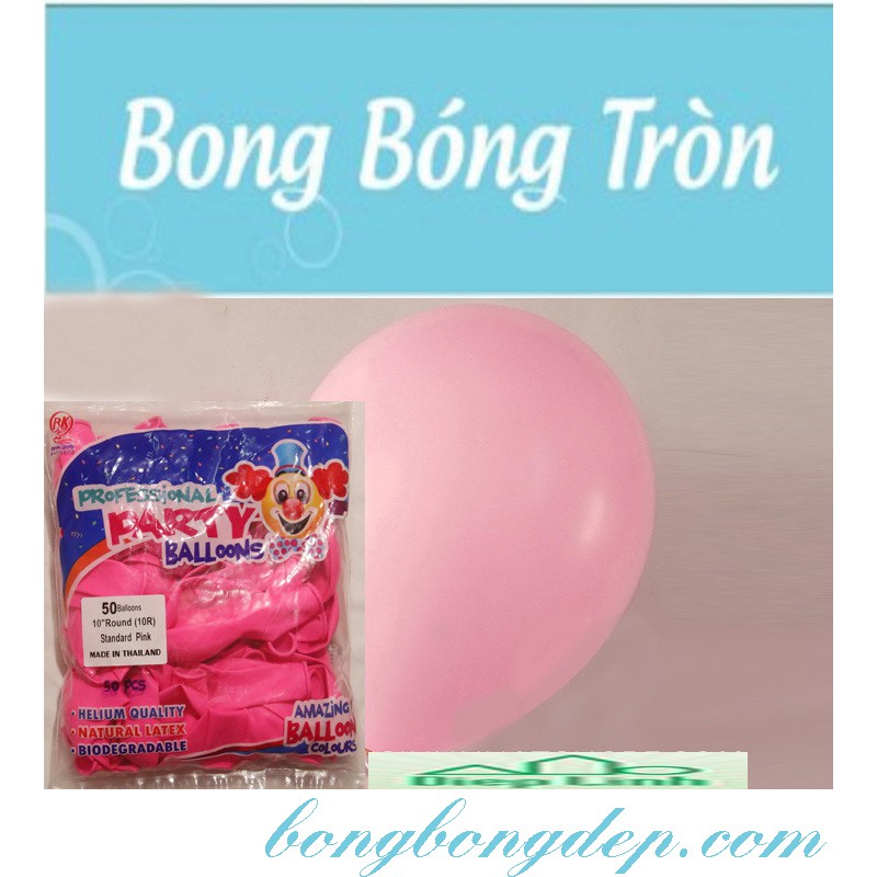 50 Bong Bóng Tròn Thái Lan loại lớn 10 inch