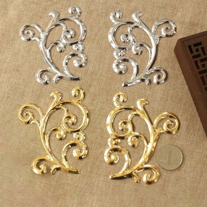 Một cặp phiến họa tiết xoăn làm vương miện Lolita, làm trâm, làm trang sức cổ trang | Phụ kiện trang trí