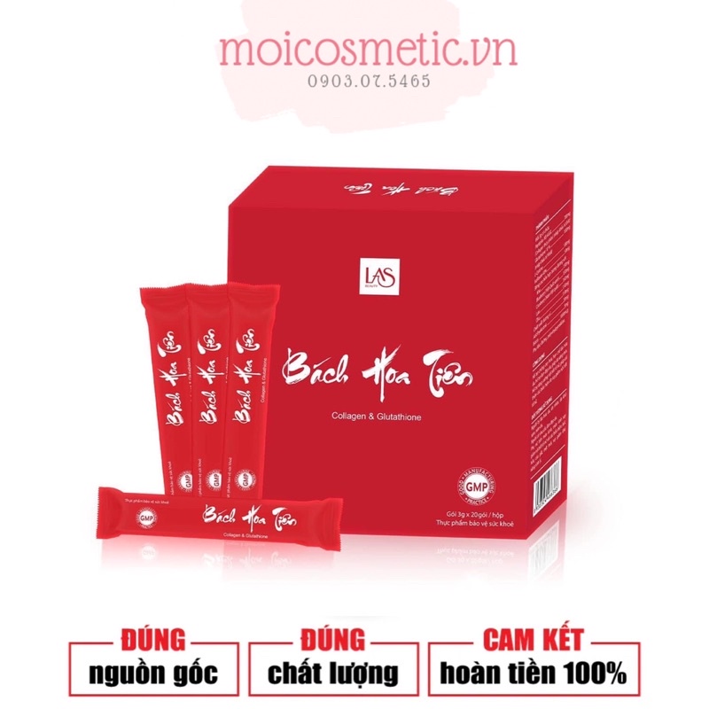 CỐM UỐNG ĐẸP DA BÁCH HOA TIÊN HỘP 20 GÓI