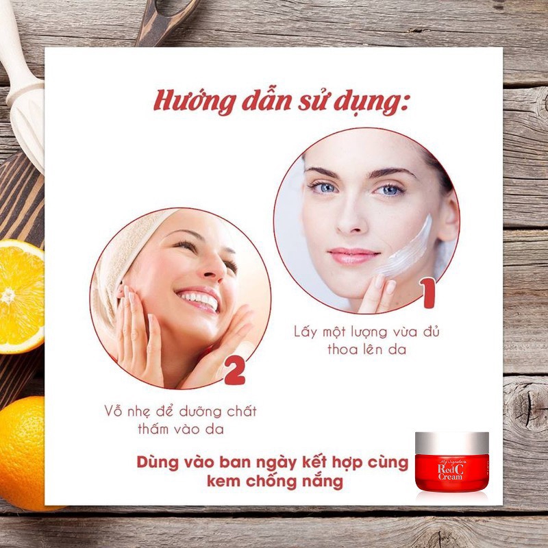 Kem dưỡng ẩm Tiam làm mờ thâm nám tàn nhang TIA'M My Singnature Red C Cream Tiam 50ml | BigBuy360 - bigbuy360.vn