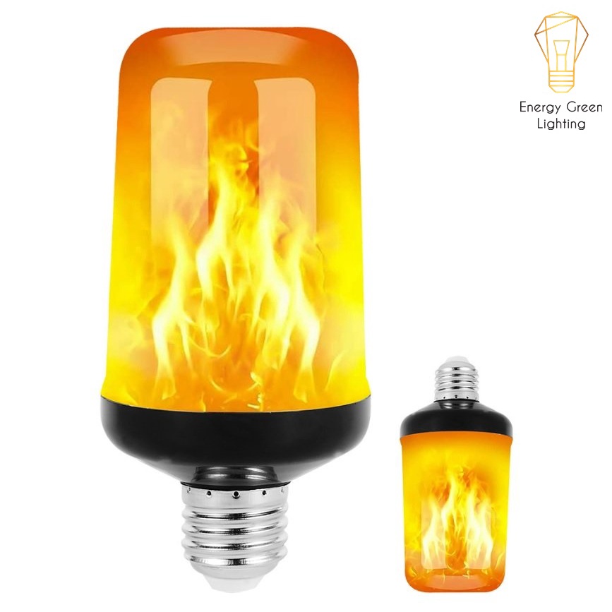 Bóng Đèn Led Tạo Hiệu Ứng Ngọn Lửa Cháy Độc Đáo Energy Green Lighting - Đui E27 - Ánh Sáng Siêu Sáng, Siêu Tiết Kiệm Điệ