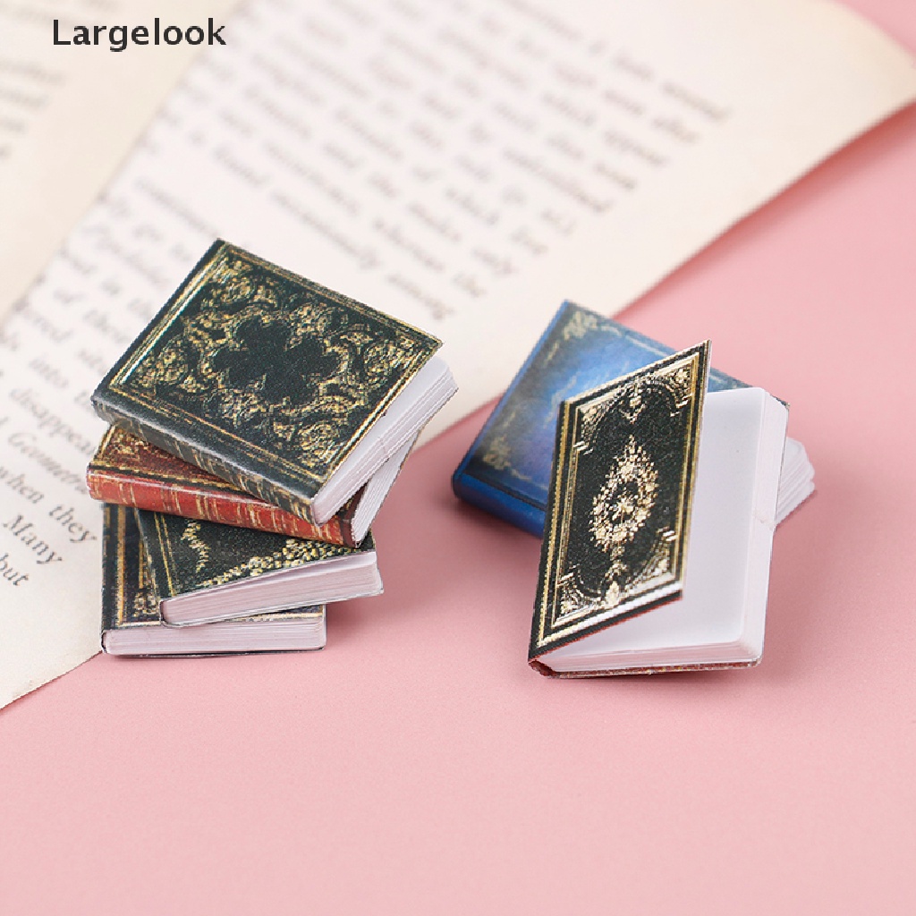 Set 3 mô hình quyến sách mini tỉ lệ 1:12 trang trí nhà búp bê