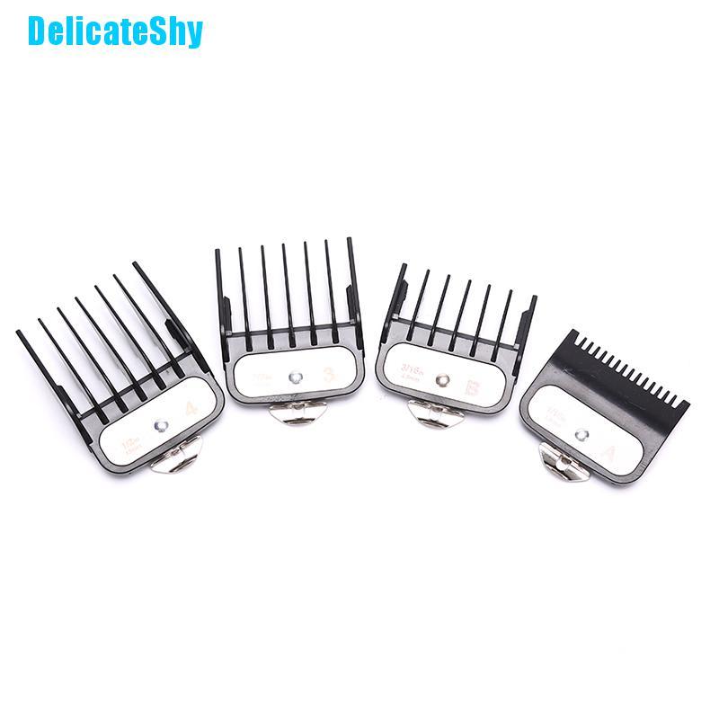 [DelicateShy 4 Sizes Fashion Men Hair Clipper Replacement Attachment Comb Hair Trimmer Styling Tools