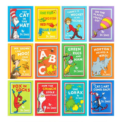 Bản gốc Tiếng Anh Dr Seuss Big Book sous Tiến sĩ liêu thải Hạnh thư đơn green eggs và ham the cat in the hat fox in sock