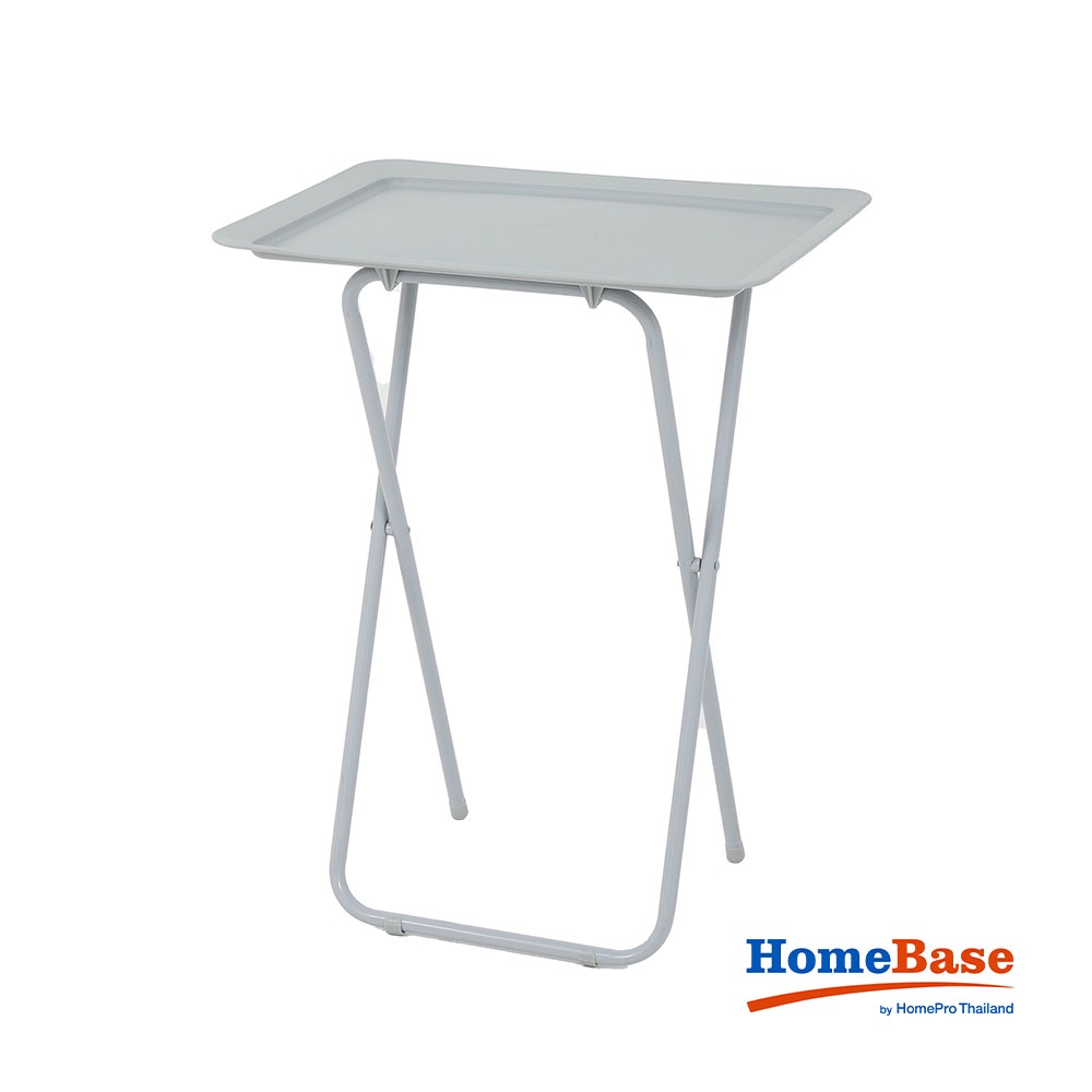 HomeBase FURDINI Bàn gấp bằng nhựa/thép Thái Lan W52xD37xH65.5 Cm màu xám