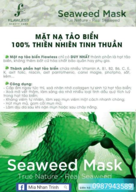 Mặt nạ hạt tảo biển