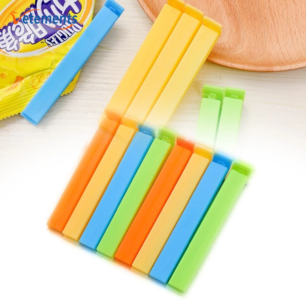 1 Kẹp Miệng Túi Thực Phẩm 11cm Màu Sắc Ngẫu Nhiên