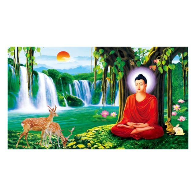 Tranh đính đá phật thích ca mẫu ni phật ( phật bồ đề)