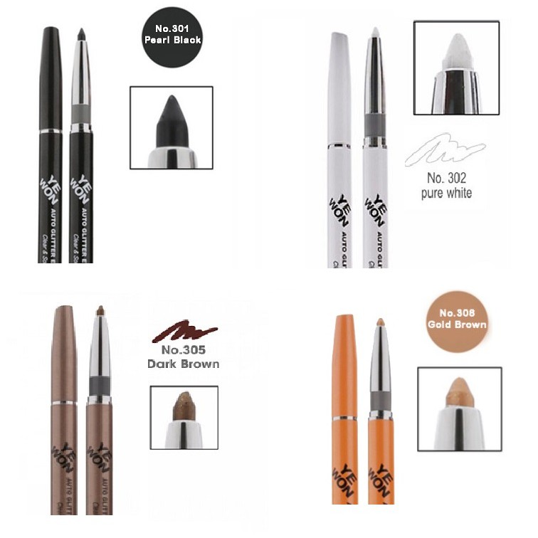 Chì Kẻ Mắt Có Nhũ Mira Glitter Eyeliner Pen