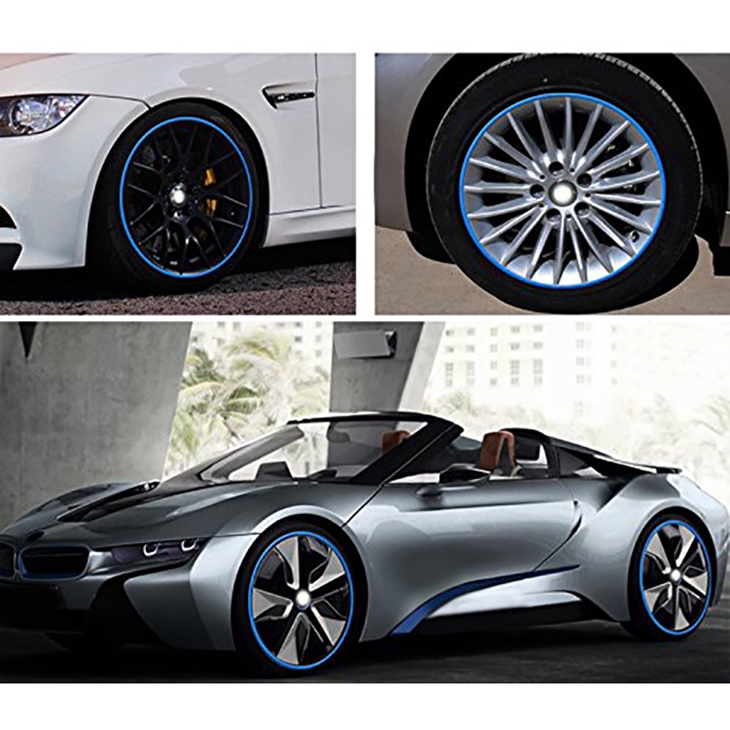 Phụ kiện miếng sticker phản quang 18inch dán vành bánh xe hơi/xe mô tô